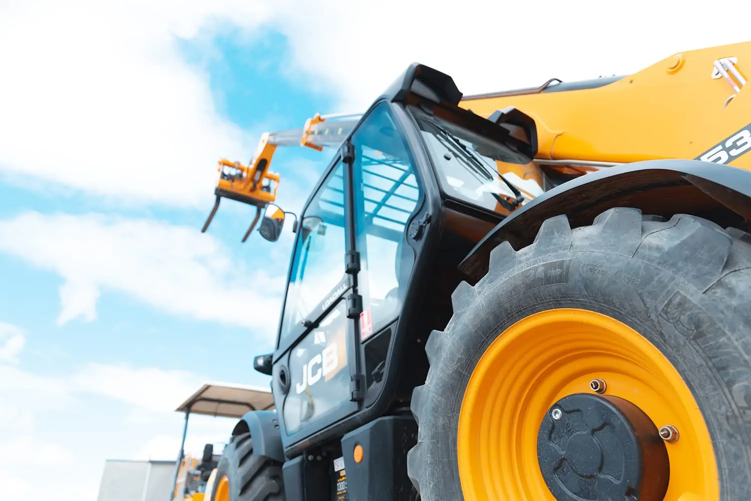 Closeup on JCB Telehandler for Hire