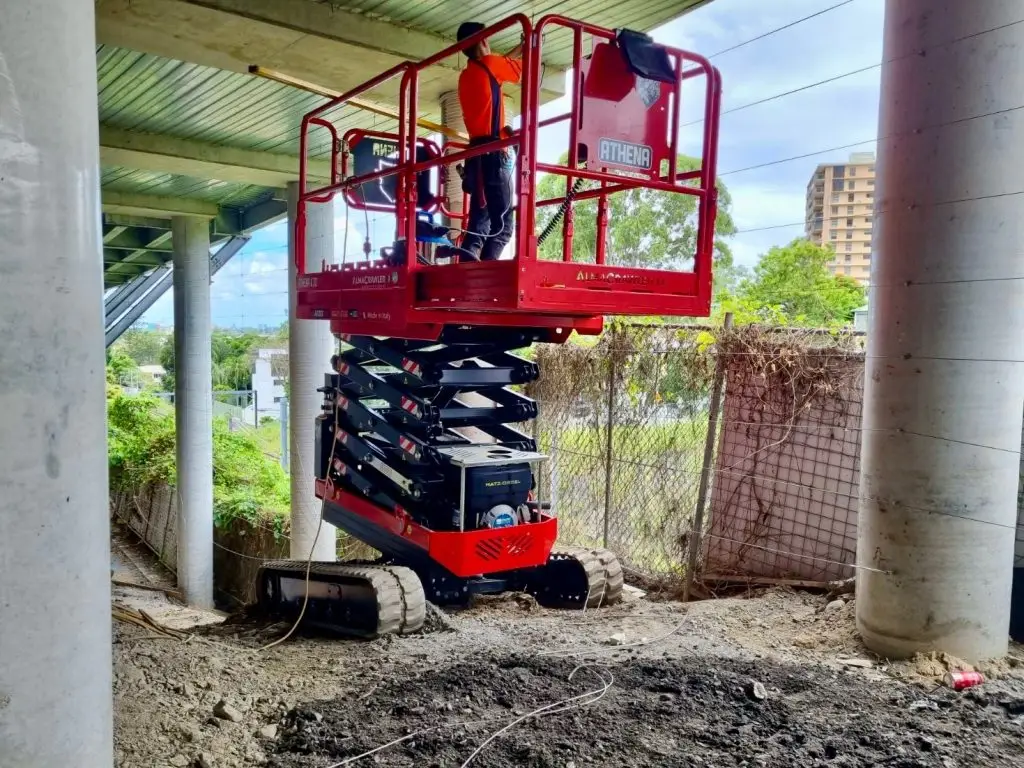 Athena 870 Scissor Lift - rent from - all access hire southeast qld