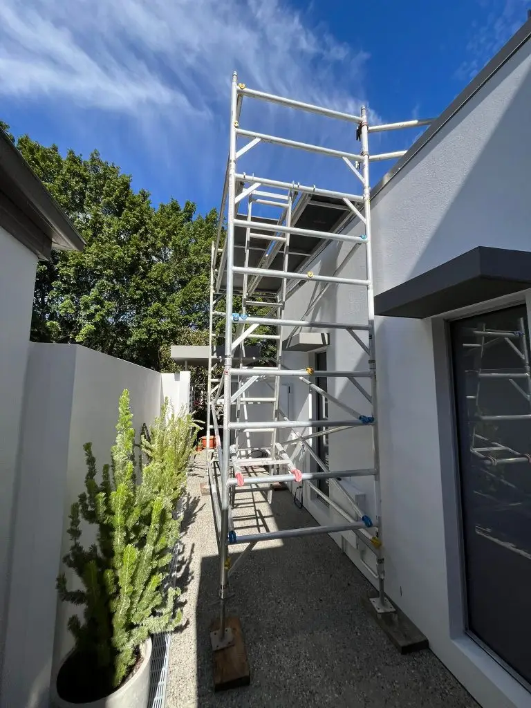 Mobile Scaffold Tower Hire at a residential project in Brisbane