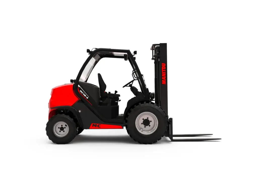Manitou MC 18-4 rough terrain forklift hire Brisbane all terrain forklift for construction sites
